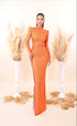 Jula - High Neck with side slit dress